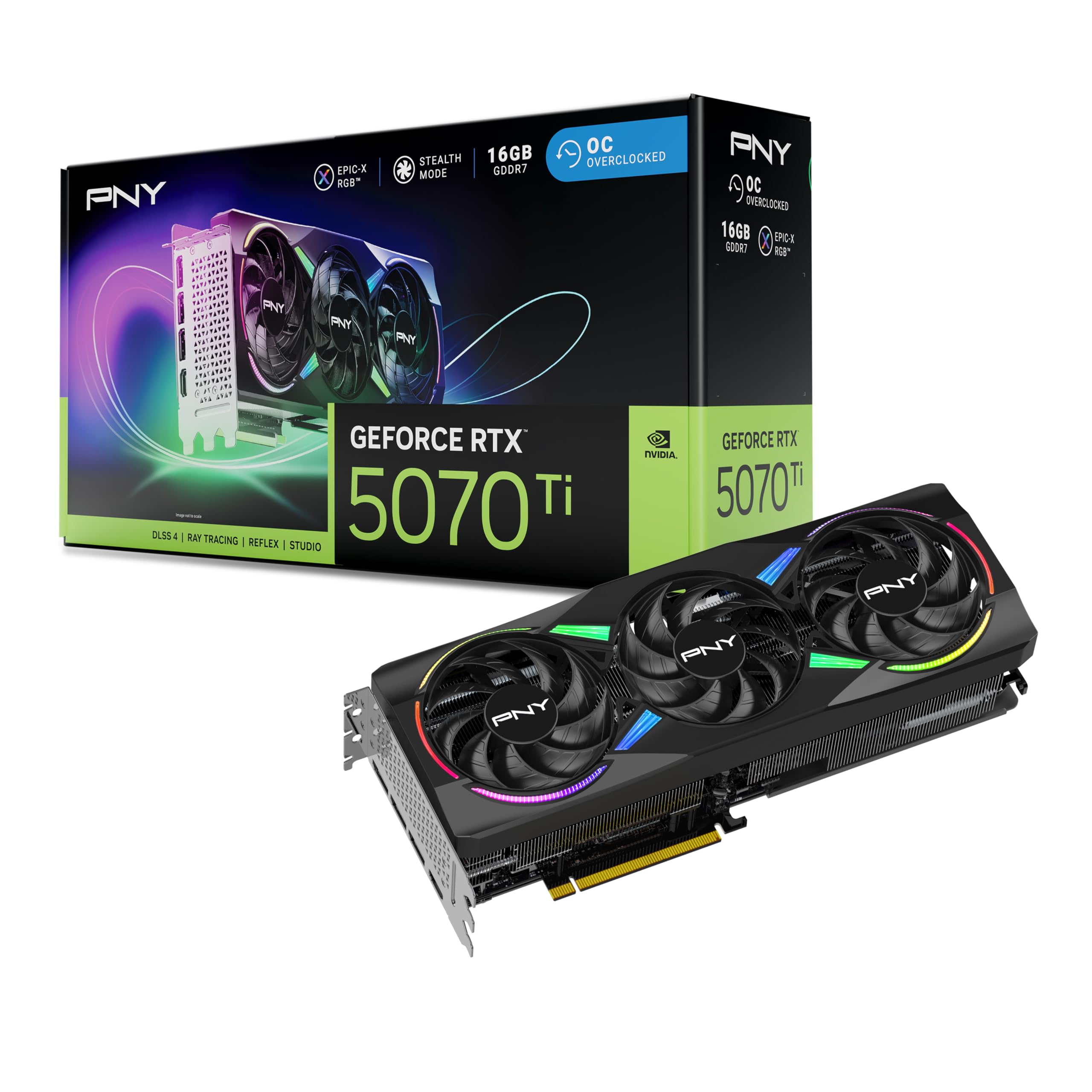 ［新品］PNY GeForce RTX 5070 Ti ARGB OC Amazon.com: PNY NVIDIA GeForce RTX™ 5070 Ti Epic-X™ ARGB OC